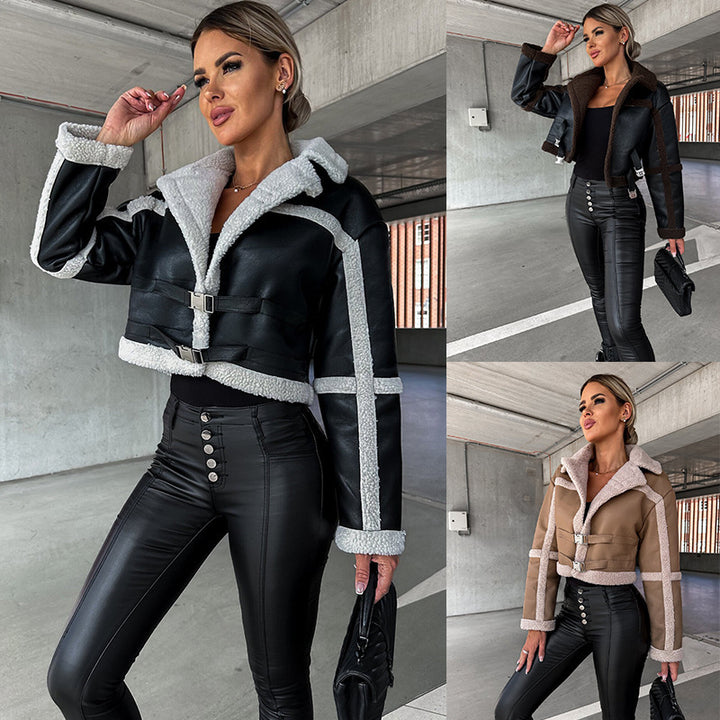 Prouvence™ | Arielle Fur-Lined Leather Jacket