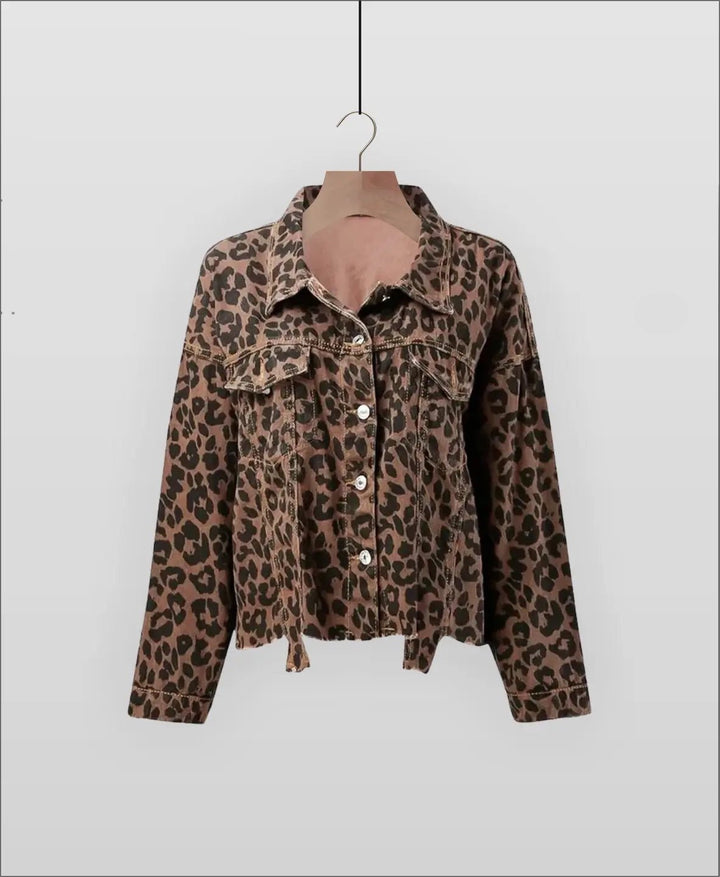 Prouvence™ | Leopard Rebel Jean Jacket