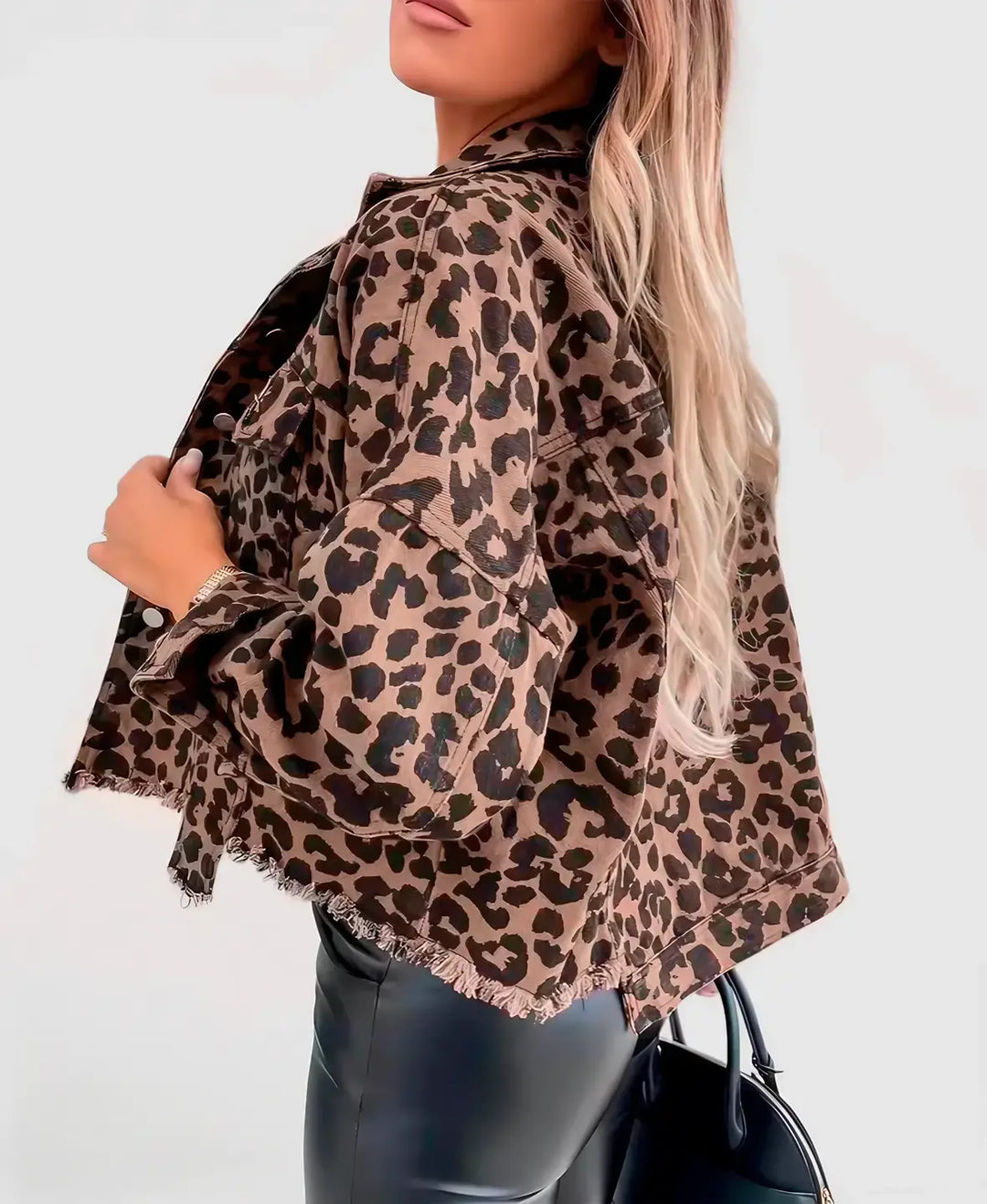 Prouvence™ | Leopard Rebel Jean Jacket