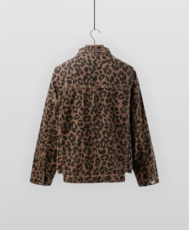 Prouvence™ | Leopard Rebel Jean Jacket