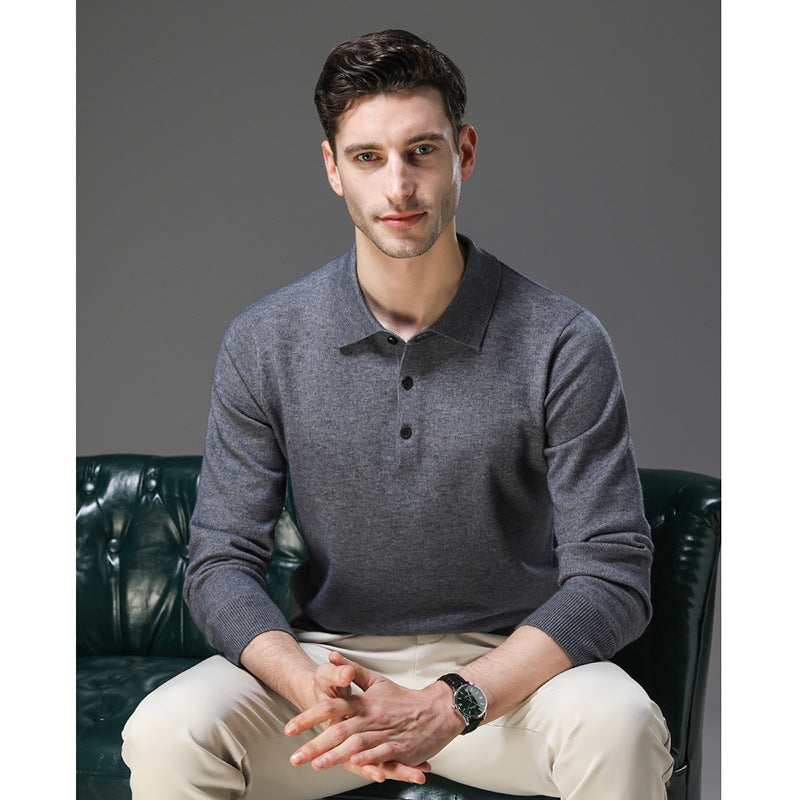 Prouvence™ | Cashmere Polo Business Sweater