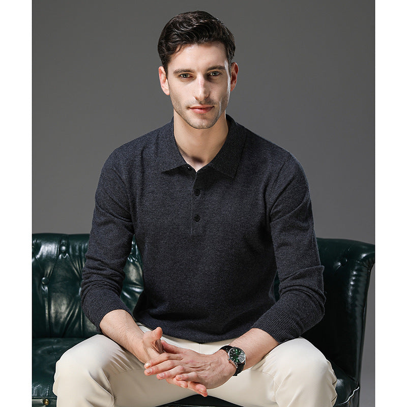 Prouvence™ | Cashmere Polo Business Sweater