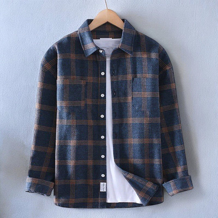 Prouvence™ | Vintage-Style Button-Up Flannel Shirt