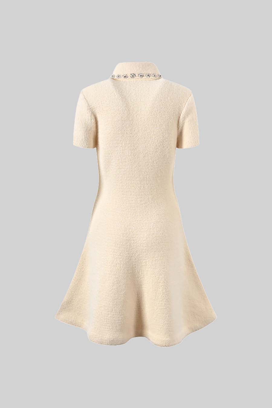 Prouvence™ | Elegant Soft Ivory Dress