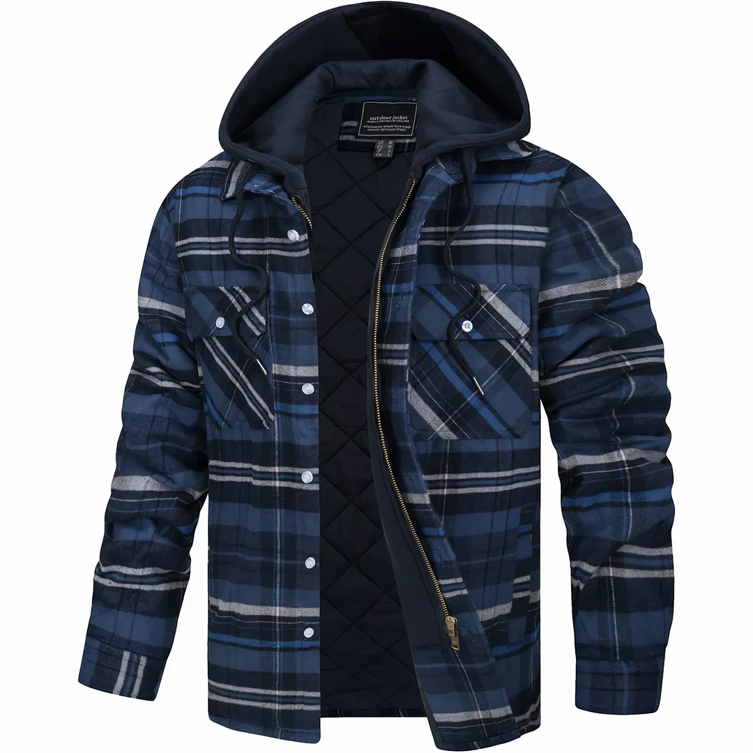 Prouvence™ | Checked Jacket with Zipper