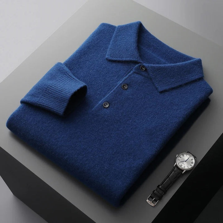 Prouvence™ | Cashmere Polo Business Sweater