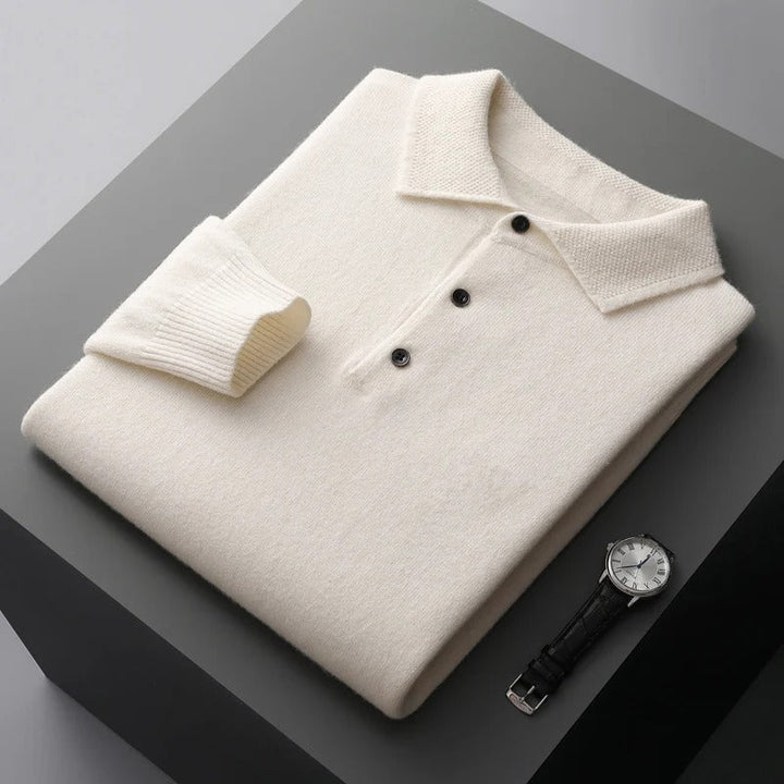 Prouvence™ | Cashmere Polo Business Sweater