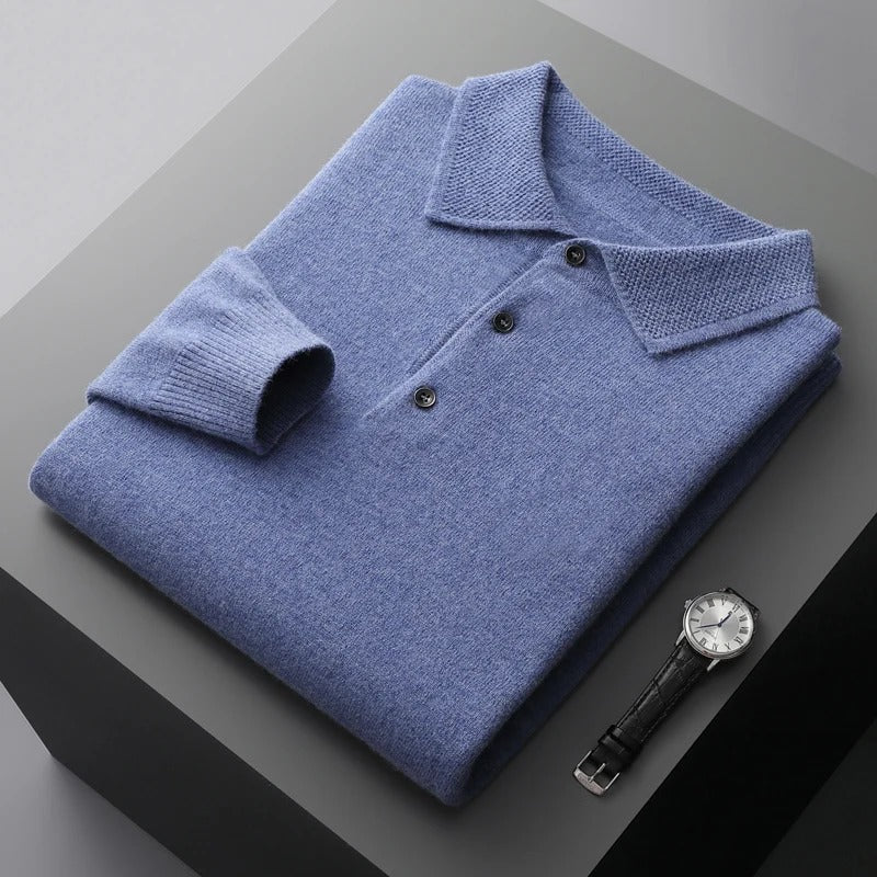 Prouvence™ | Cashmere Polo Business Sweater