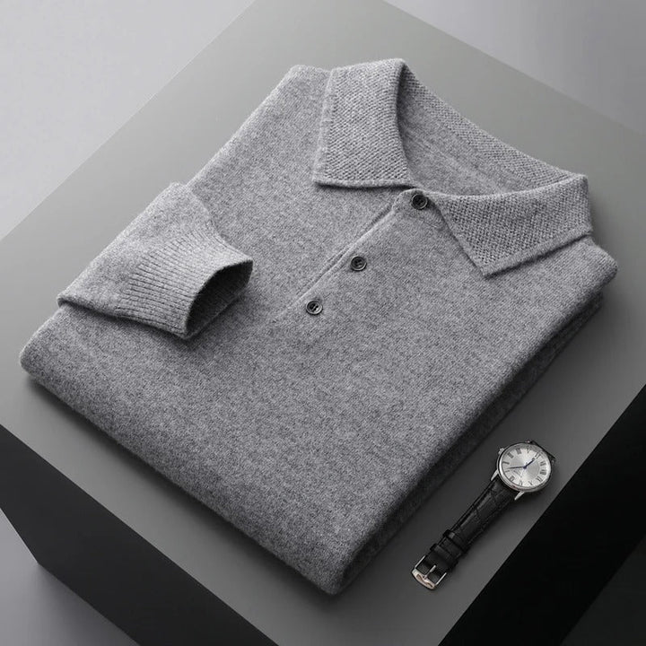 Prouvence™ | Cashmere Polo Business Sweater